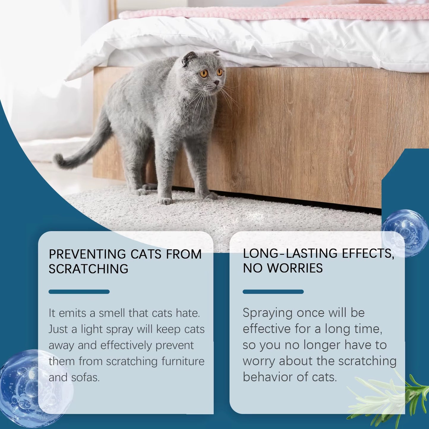 Cat Repellent Spray anti Scratch Prevent Biting Scratching Stop Sofa Chew Gnaw Corrector Furniture Protect Pet Training Liquid