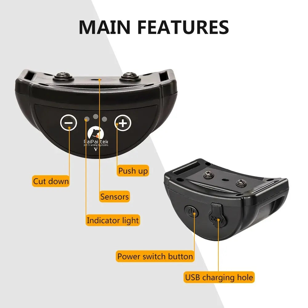 Dog Bark Collar,Rechargeable Anti-Bark Collar for Dog Stop Barking,Dog Vibration Training Collar for Small,Medium Dogs