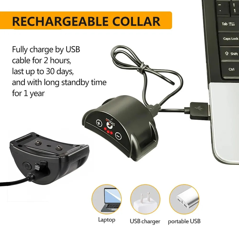 Dog Bark Collar,Rechargeable Anti-Bark Collar for Dog Stop Barking,Dog Vibration Training Collar for Small,Medium Dogs