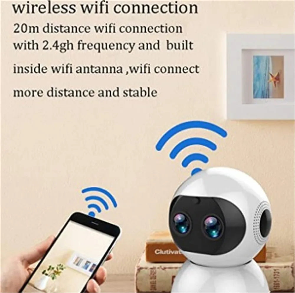 4MP Yoosee APP Dual Lens 8X Zoom 360Degree Wireless PTZ IP Dome Camera Intercom Home Security Baby Monitor