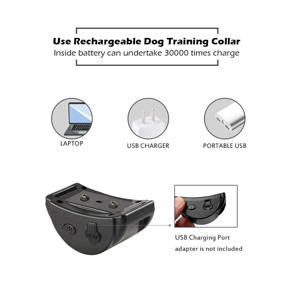 Dog Bark Collar,Rechargeable Anti-Bark Collar for Dog Stop Barking,Dog Vibration Training Collar for Small,Medium Dogs