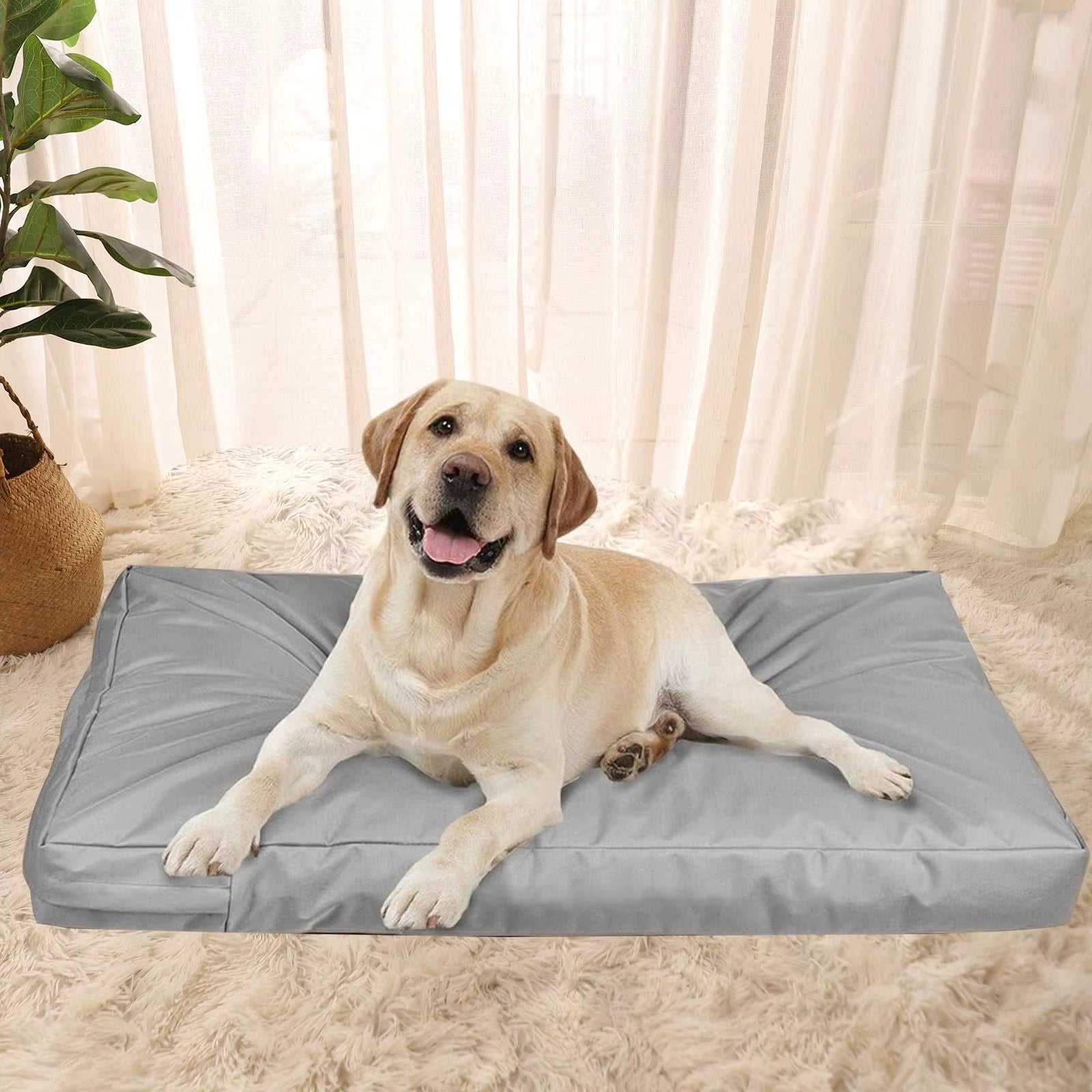 Waterproof Oxford Cloth Dog Bed Cover - Washable Replacement for Crate Pads - Perfect for Puppies and Kittens