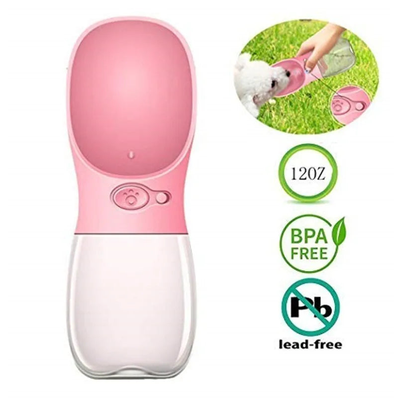 350ML 480ML 550ML Portable Pet Dog Water Bottle Travel Puppy Cat Drink Bowl Outdoor outside Pet Feeder Dispensador Agua Perro