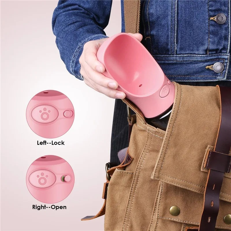 350ML 480ML 550ML Portable Pet Dog Water Bottle Travel Puppy Cat Drink Bowl Outdoor outside Pet Feeder Dispensador Agua Perro