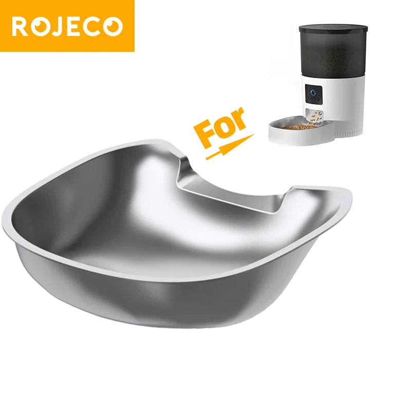 Stainless Steel Feeder Bowl for 3L Automatic Pet Feeder with Camera - Perfect Accessory for Cats and Dogs
