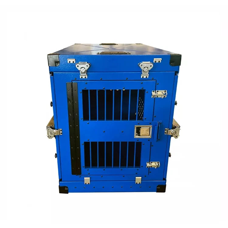 Custom Logo High Quality Aluminium German Shepherd XL Large Collapsible Dog Travel Crate Folding Pet Dog Kennel Cage