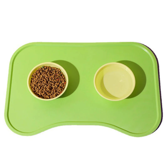 Ultimate Silicone Waterproof Pet Mat - Perfect Feeding & Drinking Pad for Dogs and Cats, Ideal for Indoor & Outdoor Use