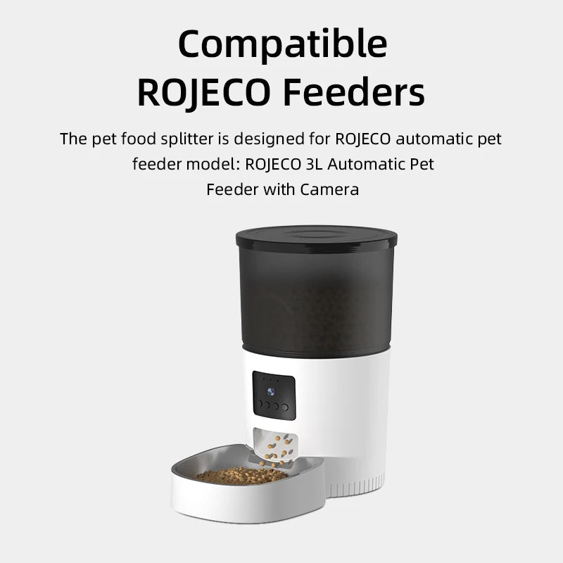 Stainless Steel Feeder Bowl for 3L Automatic Pet Feeder with Camera - Perfect Accessory for Cats and Dogs
